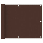 Paravento da Balcone Marrone 75x500 cm in Tessuto Oxford