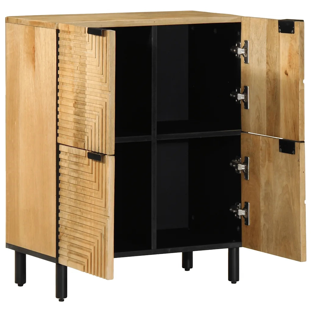Credenza Marrone 60x33x75 cm in Legno Massello di Mango 4017746