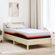 vidaXL Materasso Bianco e Grigio 100 x 200 cm Schiuma