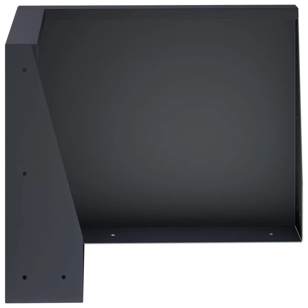 Muro di contenimento 2 pz 50 x 50 x 30 cm Acciaio Antracite 8015204