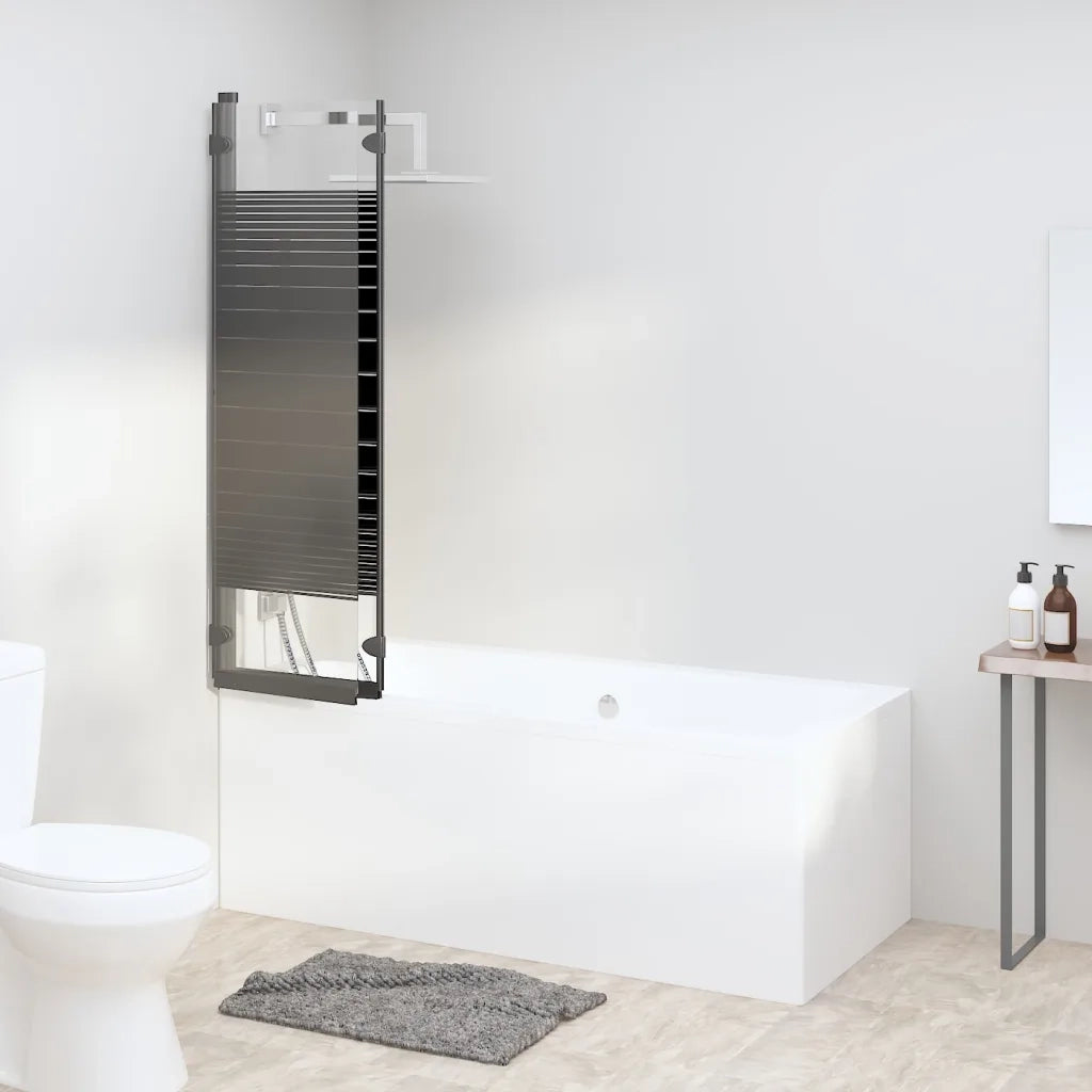 Box Doccia Pieghevole 3 Pannelli 130x130 cm in ESG Nero CFW9012550