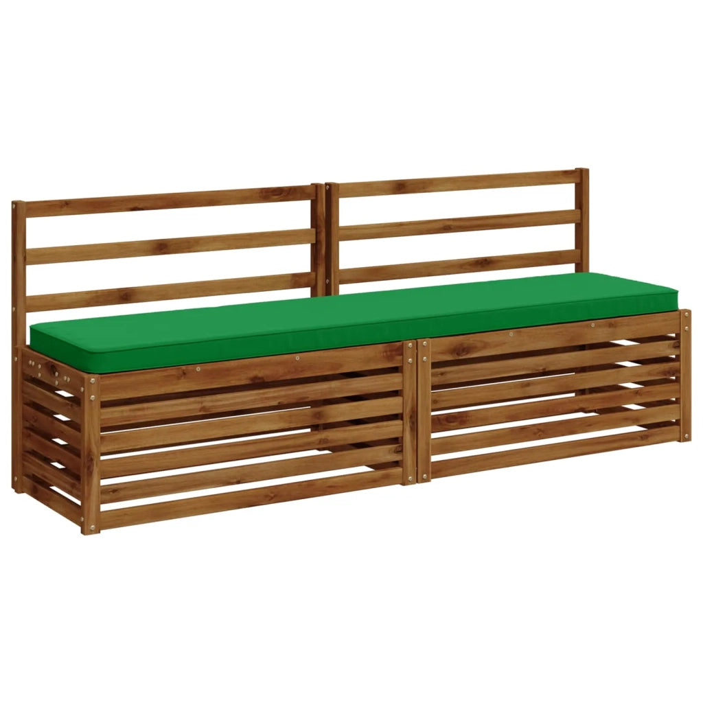 Cuscini per Panchina a 2 Pezzi VUGHT 2 pz 100% Poliestere Verde 951557