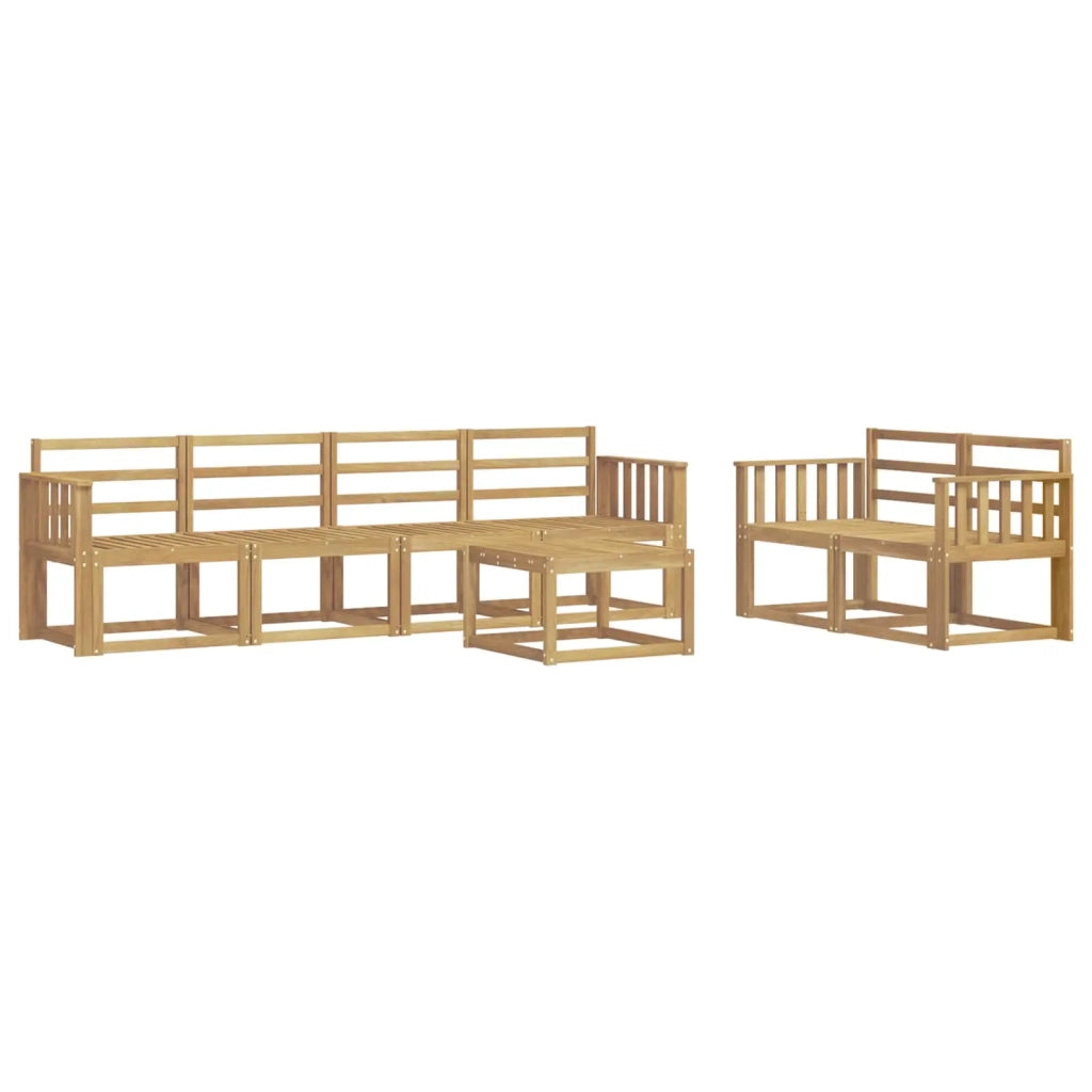 Set di divani da esterno 7 pcs Bianco 59 x 59 x 37 cm 3387273