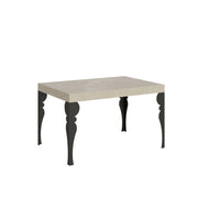 Tavolo allungabile 90x120/224 cm Paxor cashmere gambe antracite