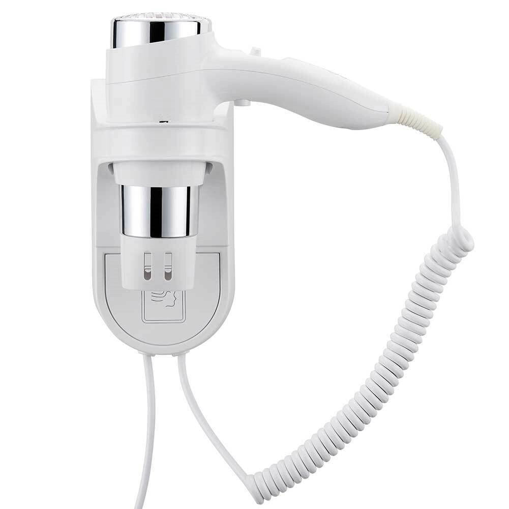 Asciugacapelli a Parete Muro 1600W Casa Hotel B&B Phon Asciuga Capelli 2Velocità