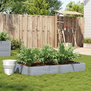 vidaXL Fioriera da Giardino Grigia 150x100 cm Legno Massello di Pino