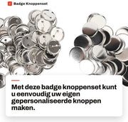 Set di Badge 100 pezzi - Componenti Sostenibili - Pulsanti Personalizzati - Attrezzature per Fai da Te - Regali Unici - Tintino Personalizzato - Pulsante