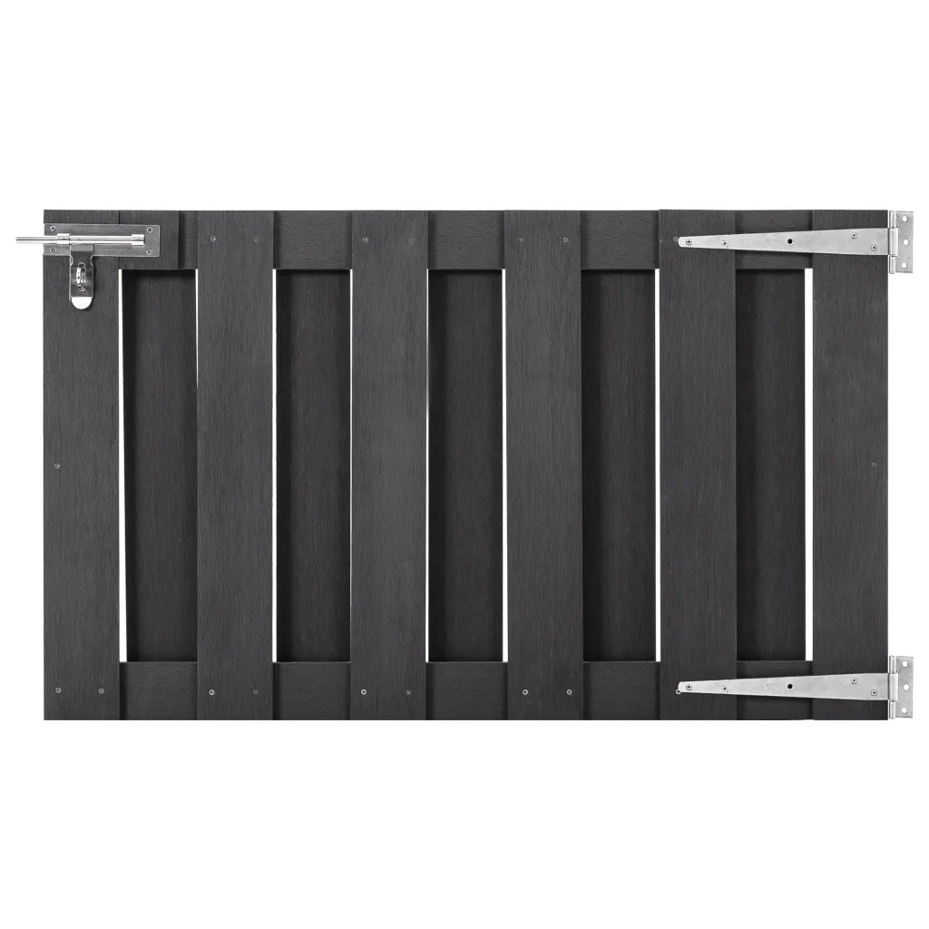 Cancello da Giardino in WPC 100x60 cm Grigio 49081