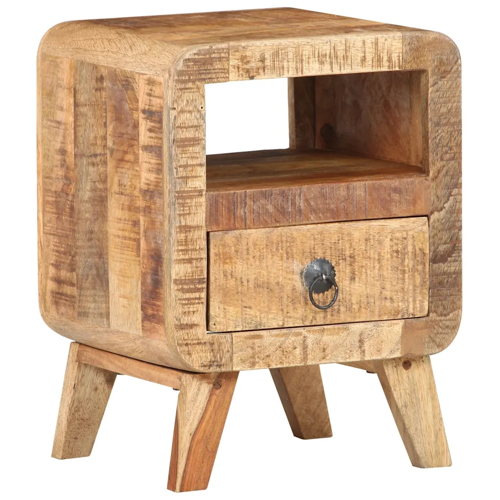 Comodino 30x30x41 cm in Legno di Mango Grezzo 321616