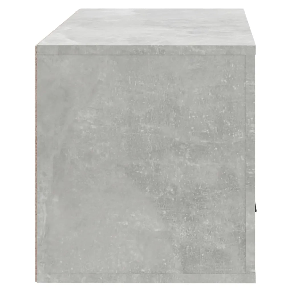 Scarpiera | Mobile per scarpe a Parete Grigio Cemento 70x35x38 cm Legno Multistrato