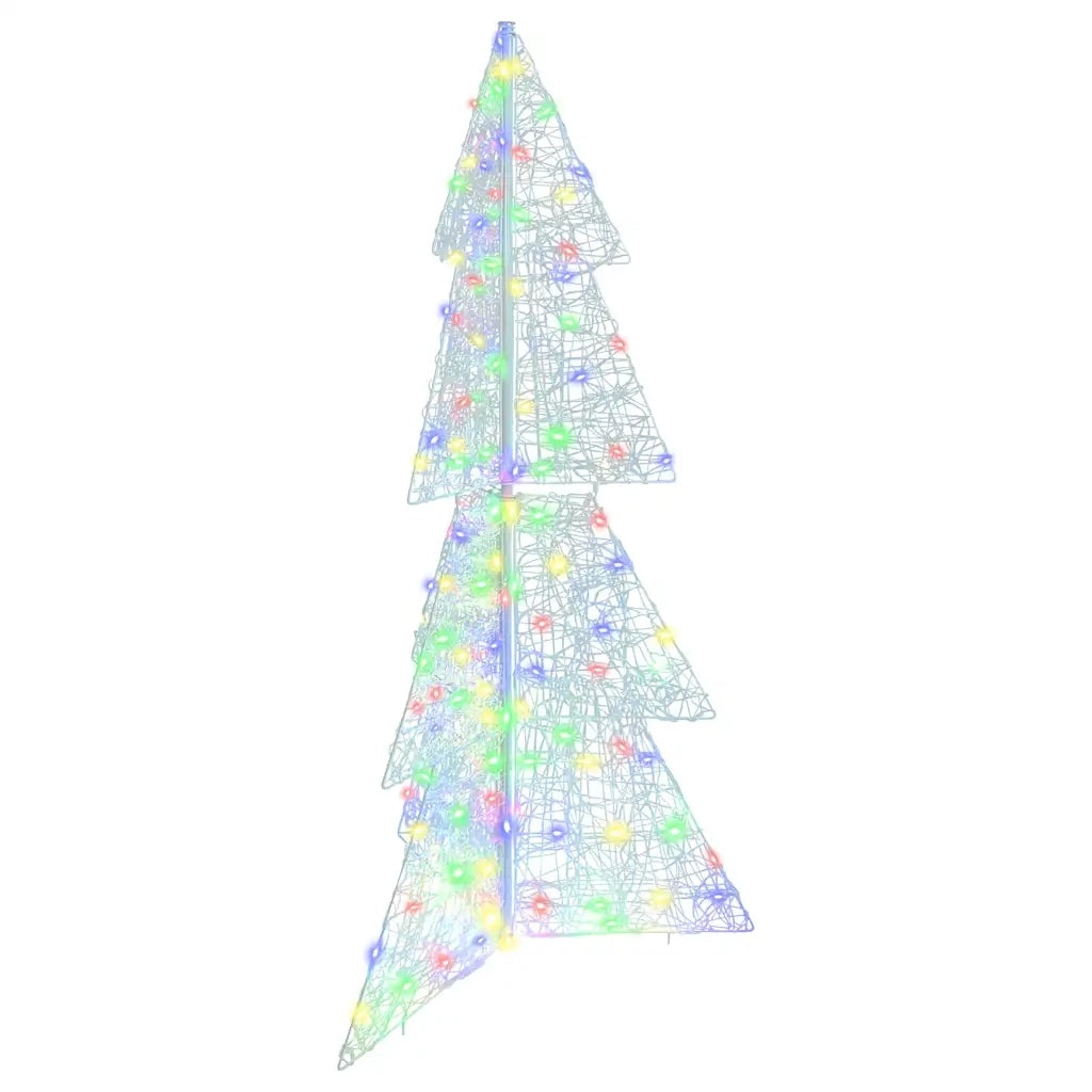 Albero di Natale con 160 LED Multicolore 150 cm Acrilico