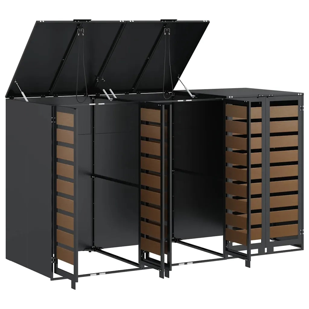 Contenitore per Rifiuti per 3 Bidoni 340 x 77.5 x 115.5 cm