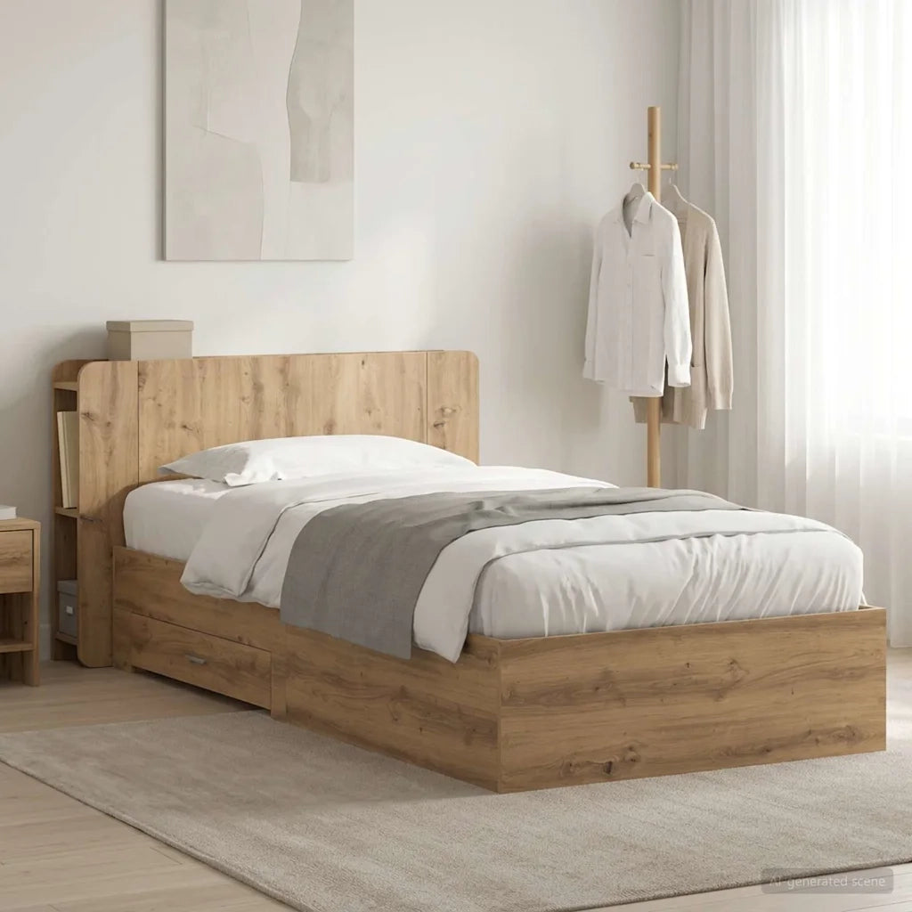 Telaio del letto con storage Rovere Artigianale 80 x 200 cm 3433702