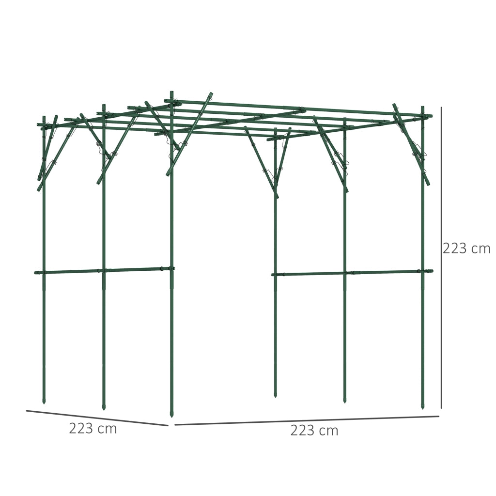 Griglia per piante rampicanti ¨C zephmum ¨C verde 223x223x223 cm