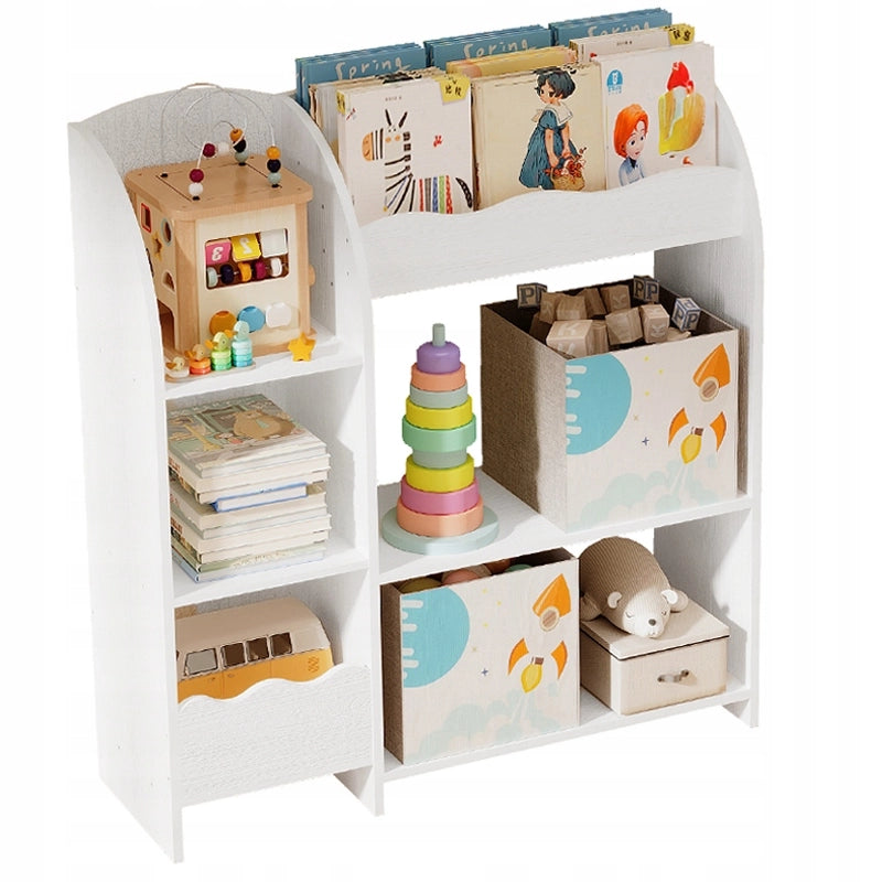 Libreria, portariviste, mobiletto portagiochi, libreria indipendente, stile loft, spaziosa
