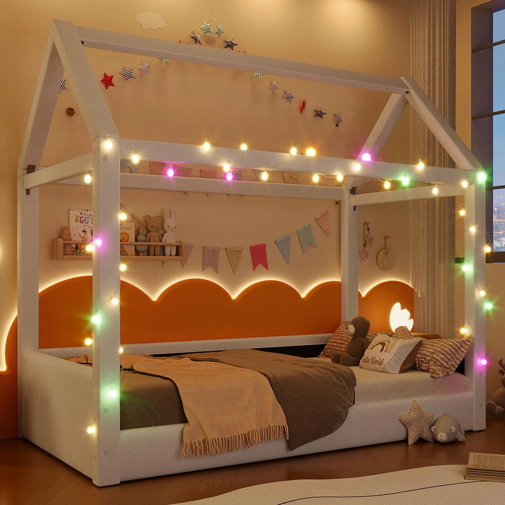 Letto giorno 90x200cm?- Xylo - imbottito LED beige