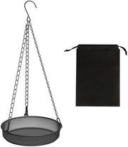 Dispensatore alimentare metallico per uccelli - Dispensatore alimenti per uccelli - Dispensatore mezlworm - Sospeso - 30,5 x 41 x 18 cm - Materiale duraturo - Dispensatore ciotole alimentari per uccelli