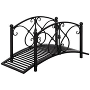 Ponticello da giardino in metallo ¨C zephmum ¨C nero 102x48x49 cm