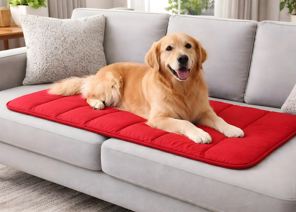 Cuccia Cuscino Comoda Morbida Per Animali Domestici Modello Bicolor Blu/Grigio - 60x90cm - Blu-Grigio
