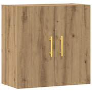 Mobiletto a muro 60 x 31 x 60 cm ampio spazio contenitivo stile artigianale arredamento di tendenza legno di rovere composito 02_0051135