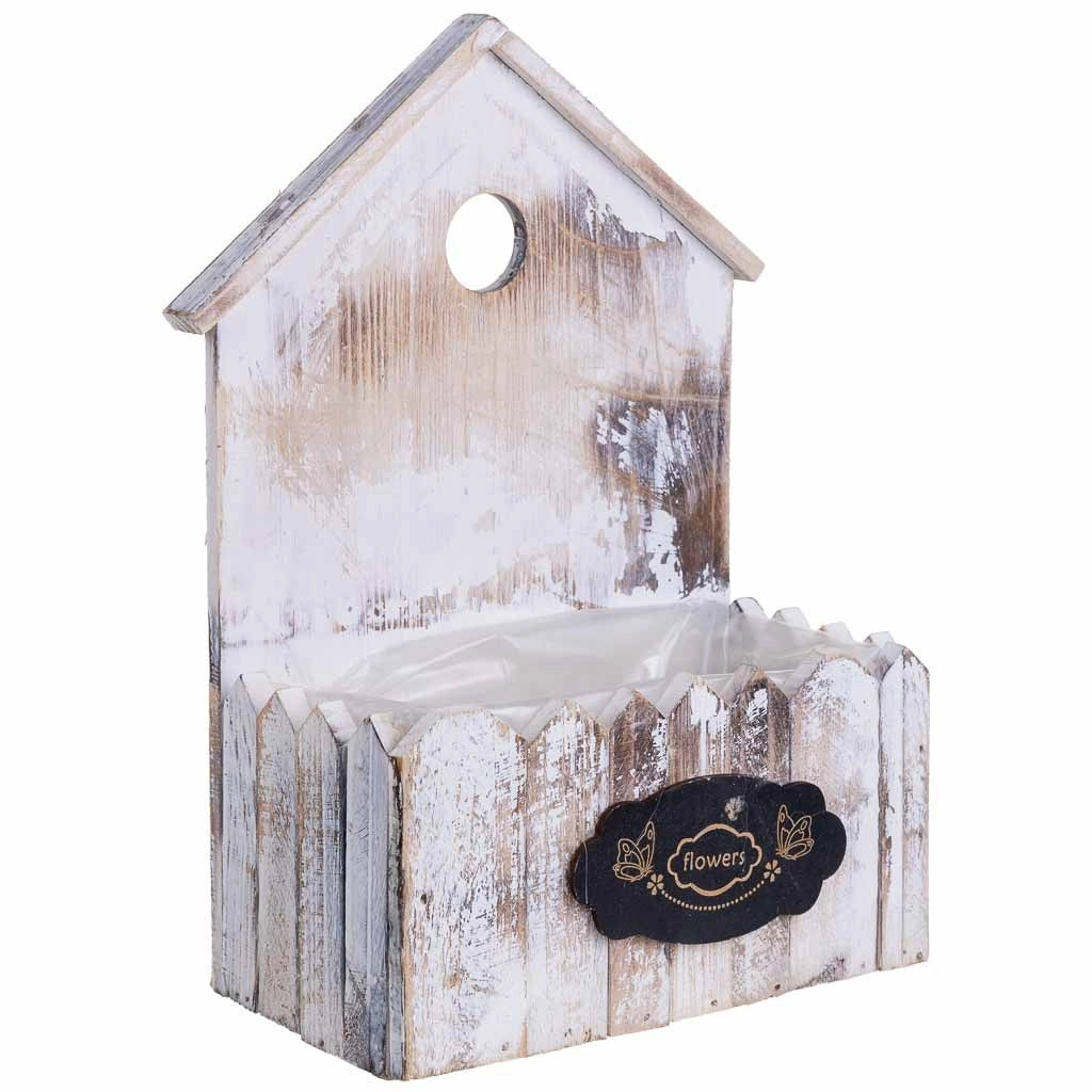 Supporto per fioriera quadrato in legno 21x10x29/10H cm
