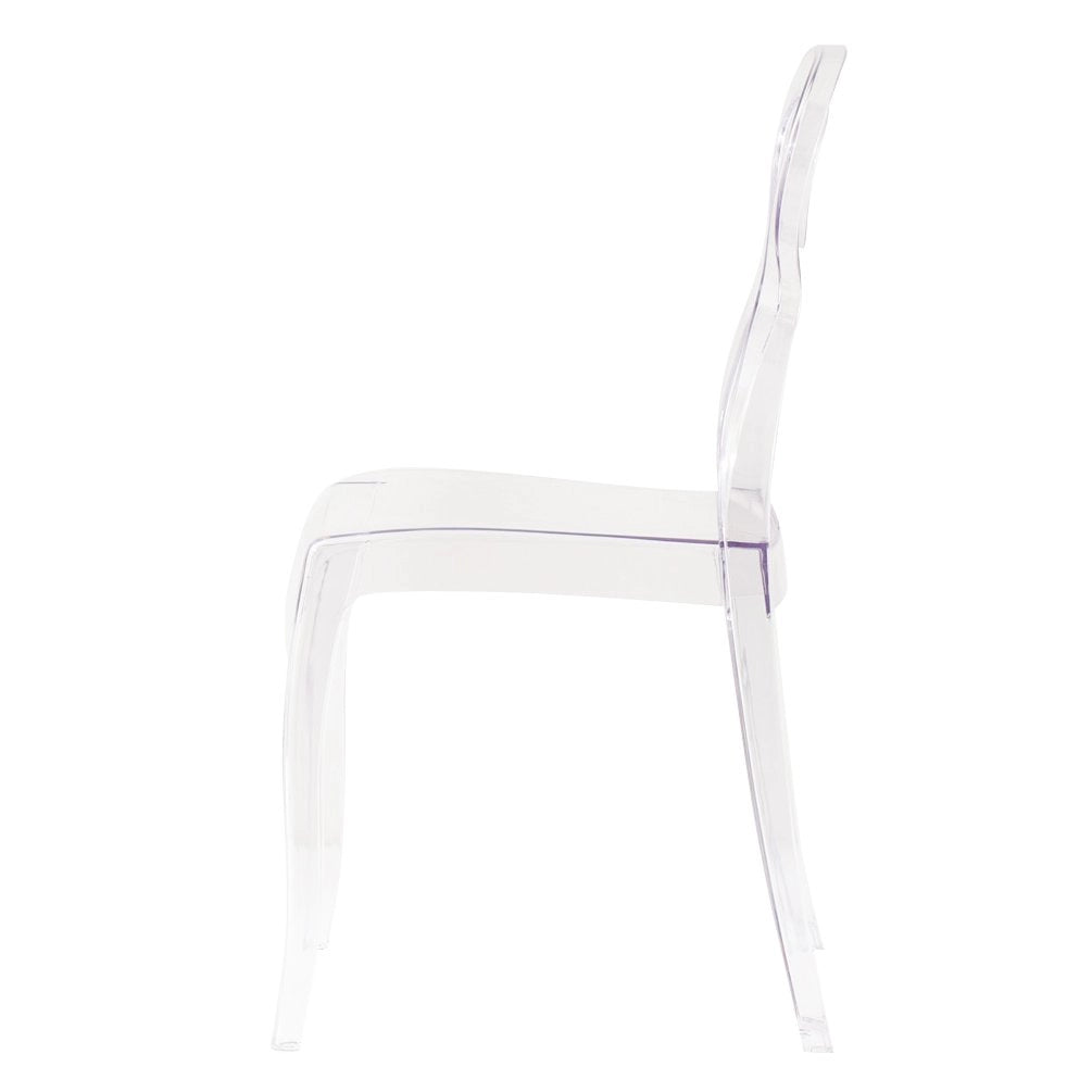 Sedia di design in policarbonato trasparente - AURA