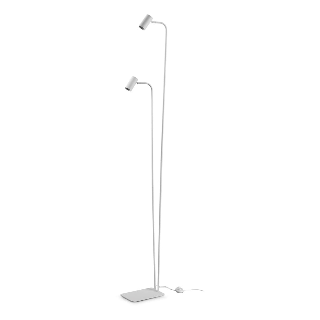 Lampada Da Terra Ginger 2 Luci Gu10 Bianco