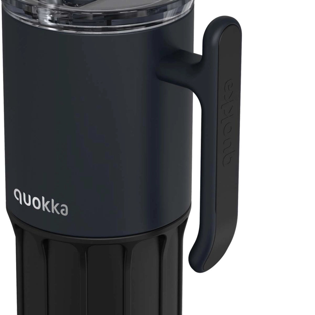 Bottiglia Termica 720ml Modello Umi con Cannuccia Integrata e Maniglia Nero Quokka