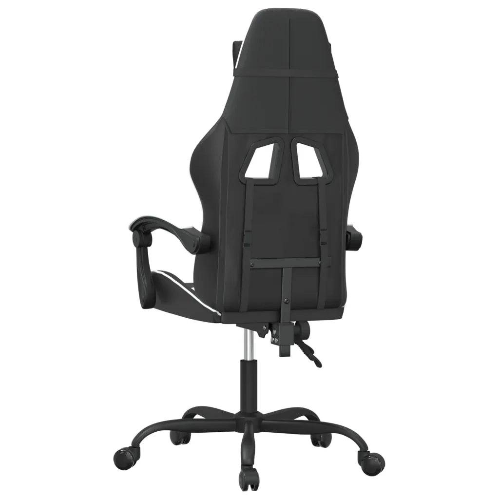 Sedia da Gaming Nero e Bianco in Similpelle 3143847