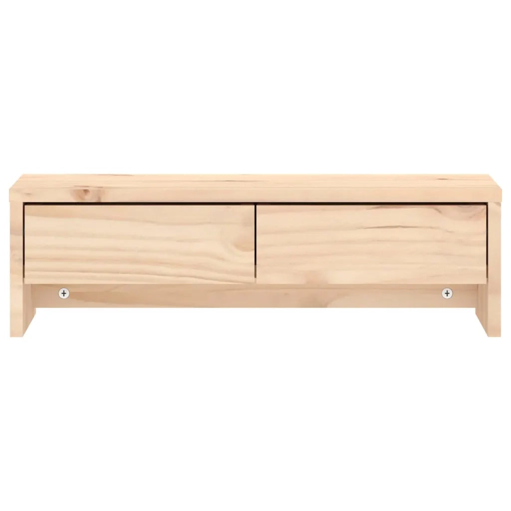 Supporto per Monitor 50x27x15 cm in Legno Massello di Pino 813954