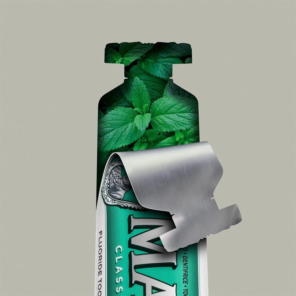 Marvis dentifricio cura delle gengive classic strong mint 4 confezioni da 85 ml