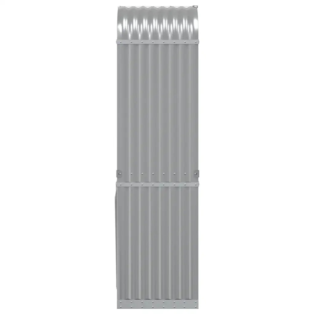 Portaceppi Grigio Chiaro 40x45x170 cm in Acciaio Zincato 364548