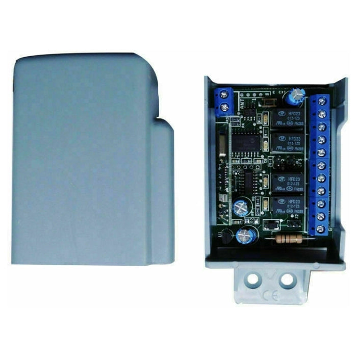 RADIO RICEVENTE RICEVITORE SCHEDA RX4 4 CANALI CON BOX 868 MHZ 12V 24V ANTENNA