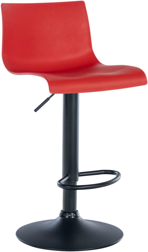 Sgabello Branford rosso,Plastica