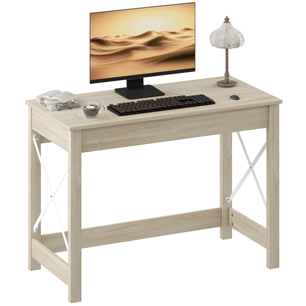 Scrivania Moderna ¨C Zephmum ¨C Legno Rovere 105x50x76 cm