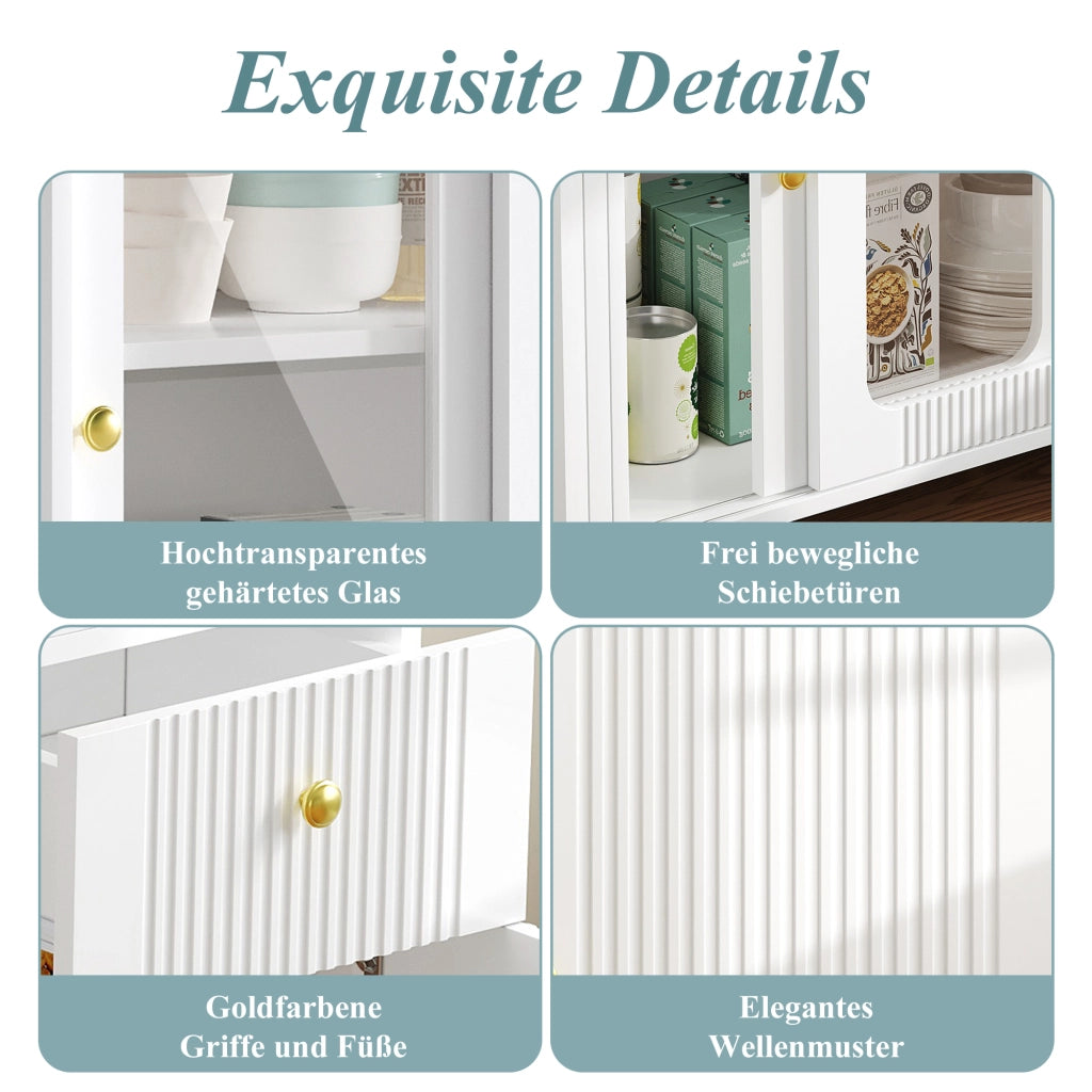 MADIA Allungabile 116x40 cm Bianco MDF con piano apribile