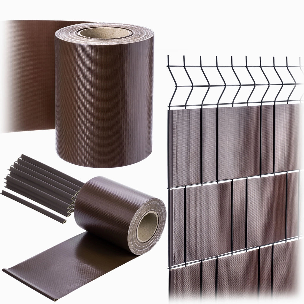 Nastro di protezione KADAX per pannelli di recinzione, recinzione, protezione UV, 20 clip, 19x35 m