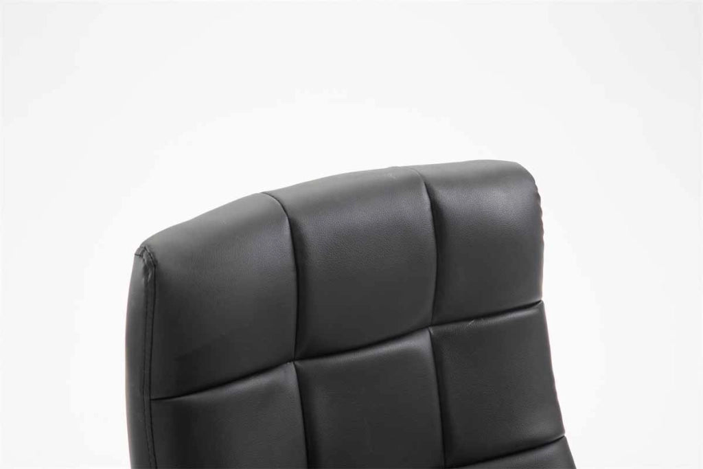 Poltrona da ufficio Mikos in similpelle nero