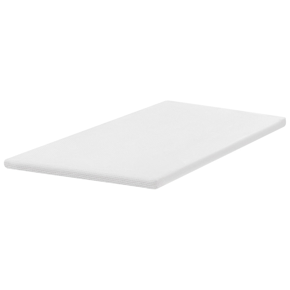 Coprimaterasso in schiuma bianca 140 x 200 cm comfort morbidezza