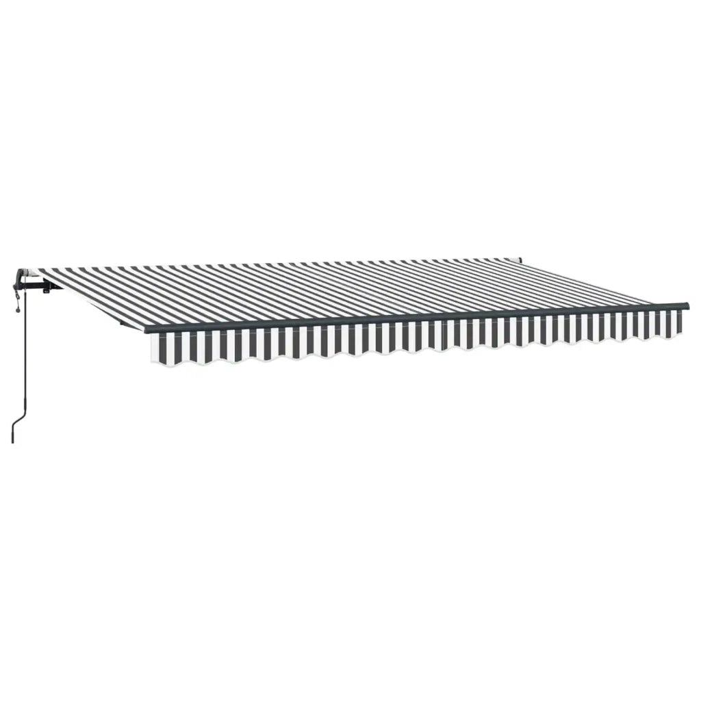 Tenda Retrattile Antracite 400 x 200 cm Tessuto 3329828