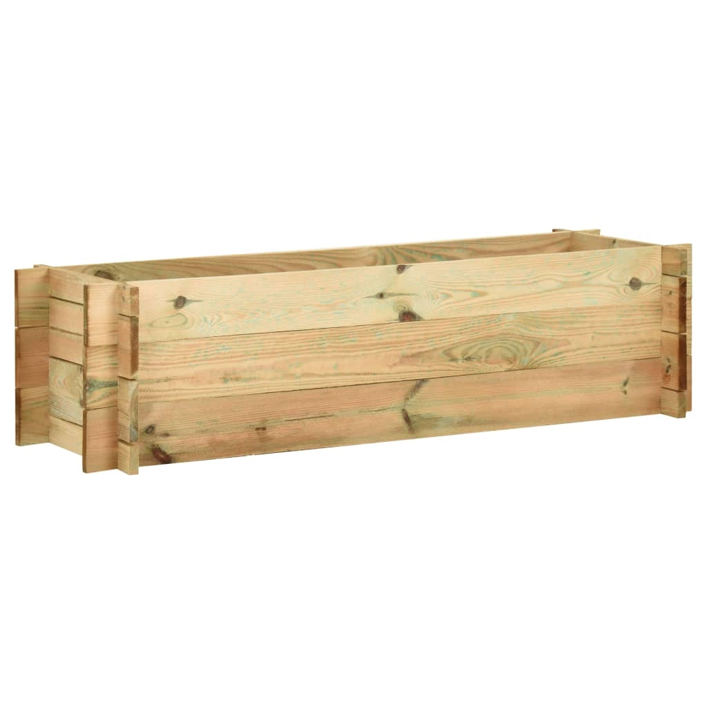 Fioriera rialzata per ortaggi in legno di pino impregnato 120 cm 02_0000856