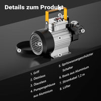 WilTec pompa autoadescante per trasferimento diesel gasolio 20 – 60 l/min 230 V 550 W