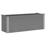 Letto Rialzato da Giardino in WPC 150x50x54 cm Grigio cod mxl 53909