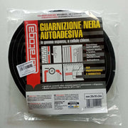 Guarnizione da 10 x 20mm lunghezza 5mt in gomma nera espansa autoadesiva