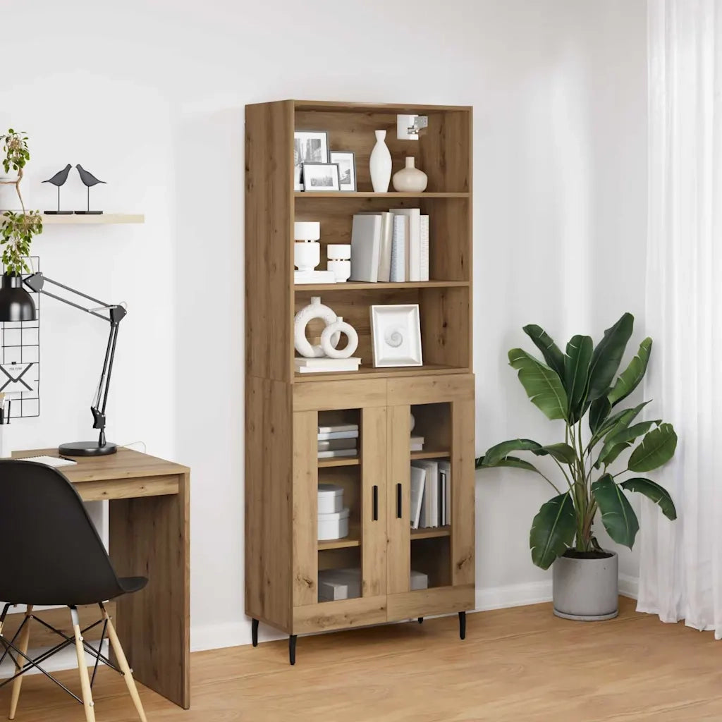 Credenza | Madia | Buffet da pranzo | Armadio da pranzo Rovere artigianale 69,5 x 34 x 180 cm