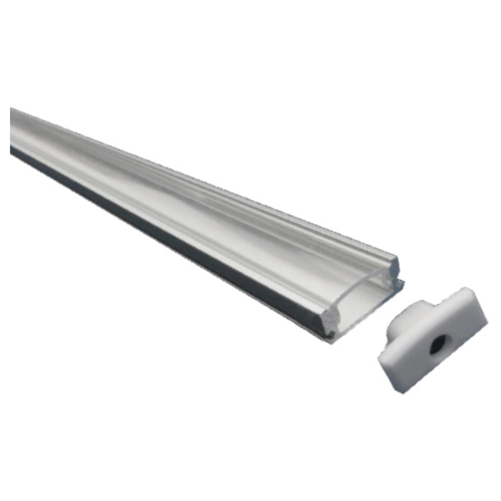 PLANO PROFILO ALLUMINIO SCHERMO TRASPARENTE MT2 x175mmX7mm