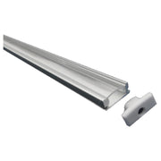 PLANO PROFILO ALLUMINIO SCHERMO TRASPARENTE MT2 x175mmX7mm