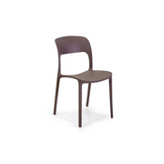 Sedia polipropilene Risto tortora cm 47x52h83