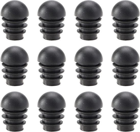 Puntelli di protezione per sedute in plastica - pluggi rotondi - iniettatori a forma di cupola - 16 mm - 40 pezzi.