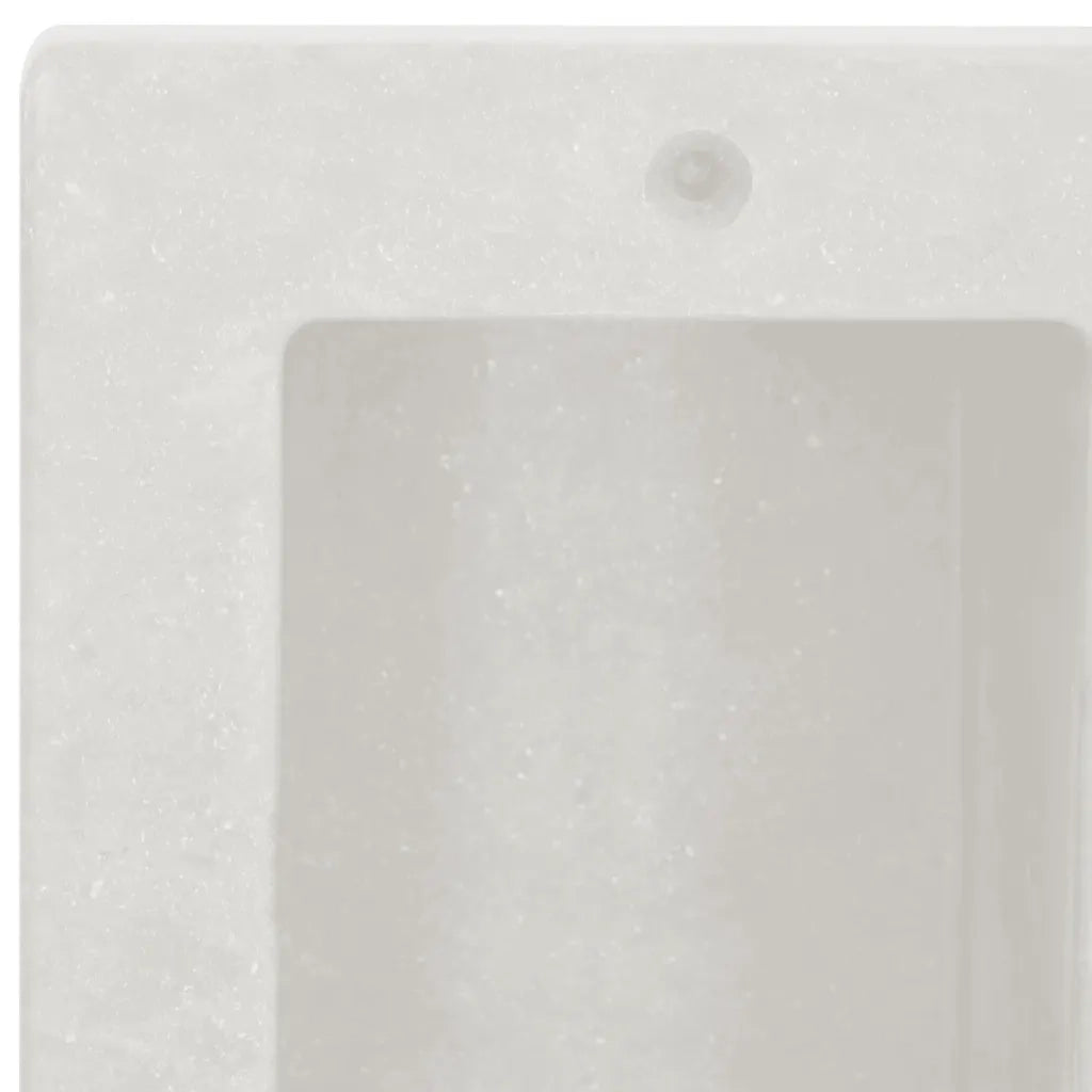 Nicchia da Doccia con 2 Scomparti Bianco Opaco 41x51x10 cm